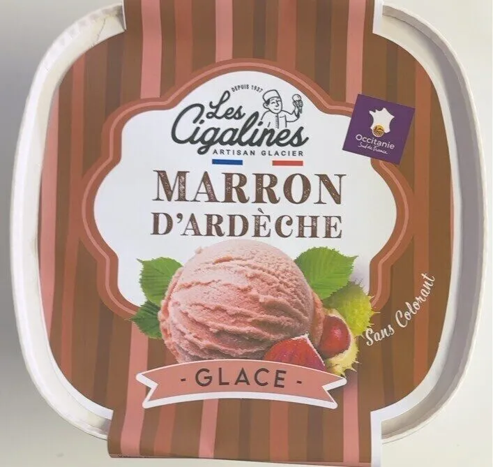 Glace marron