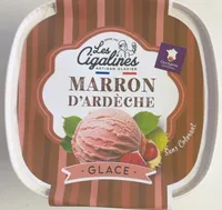 Glace marron