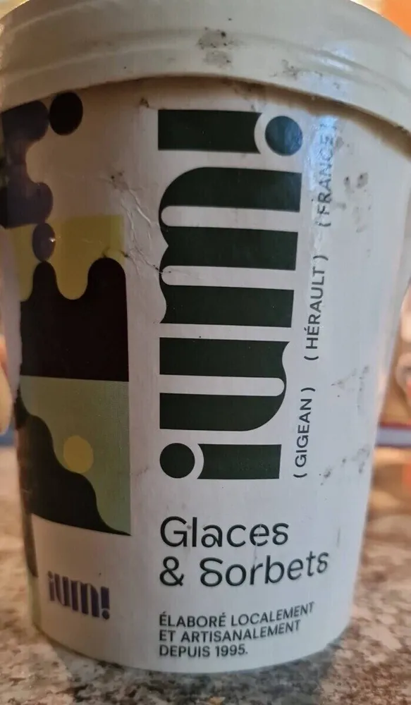 Glace sésame noir