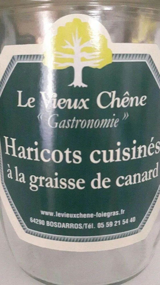 Haricots cuisinés à la graisse de canard