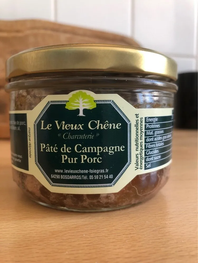 Pâté de campagne Pur Porc piquant au piment d'Espelette