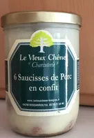 6 saucisses de porc en confit