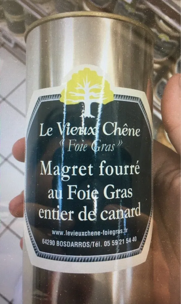 Magret fourré au foie gras