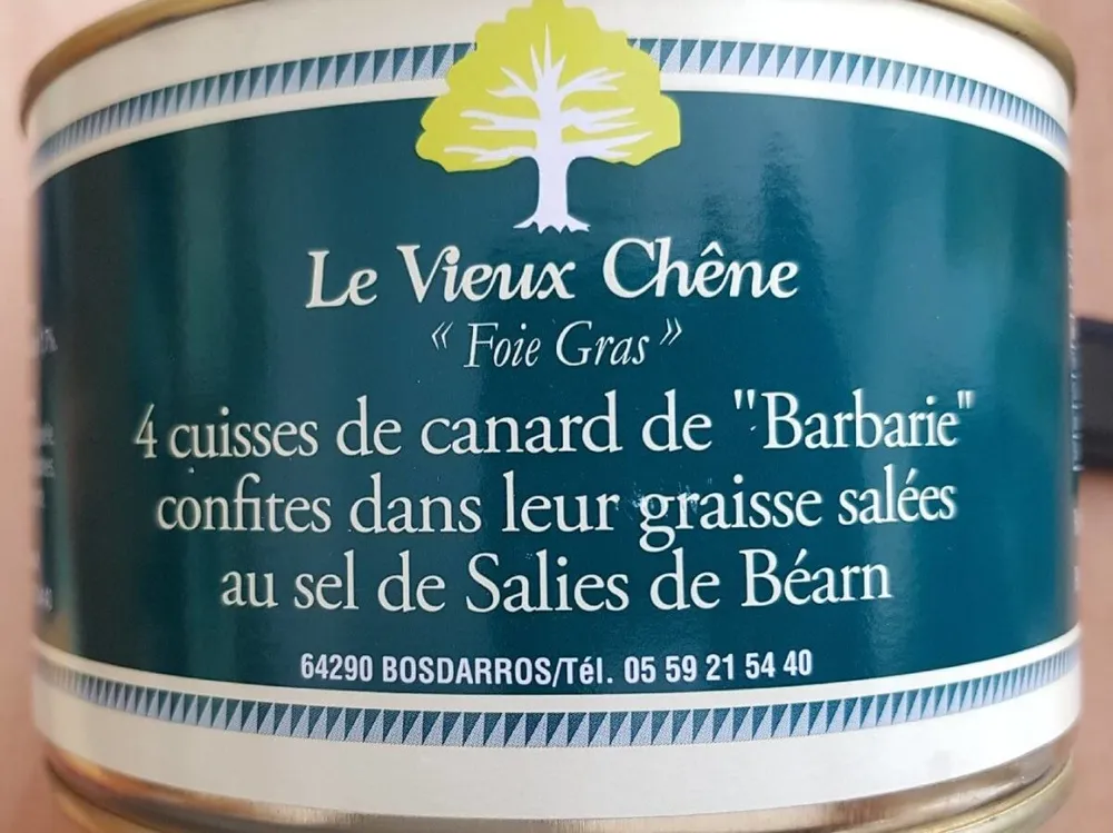 4 cuisses de canard de "Barbaries"