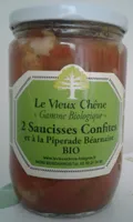 2 saucisses confites et a la piperade béarnaise bio