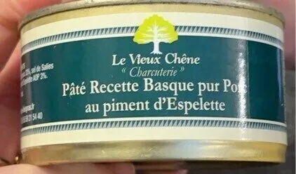 Pâté recette badque pur porc au piment d’espelette