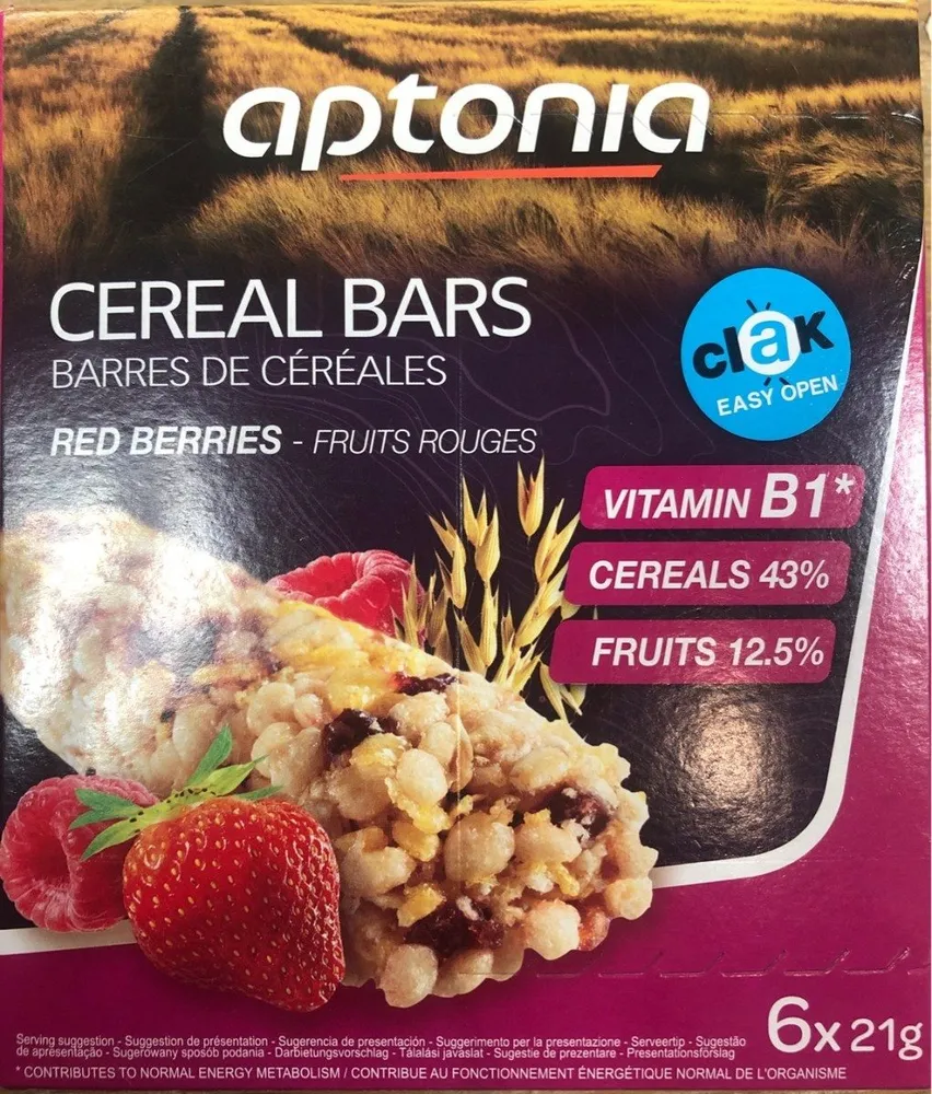 Cereal Bars red berries