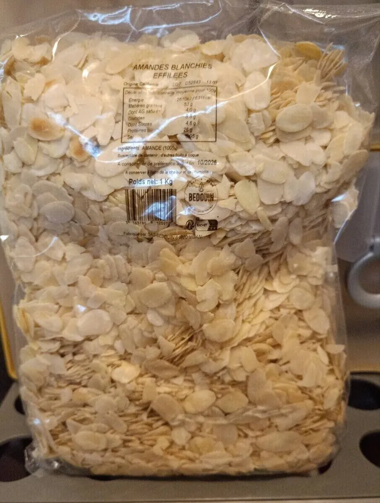 Amandes effilées blanchies