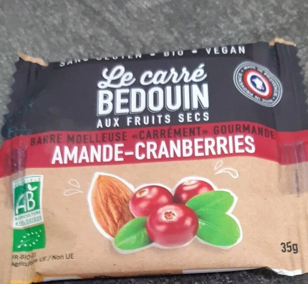 Barre céréales fruits secs