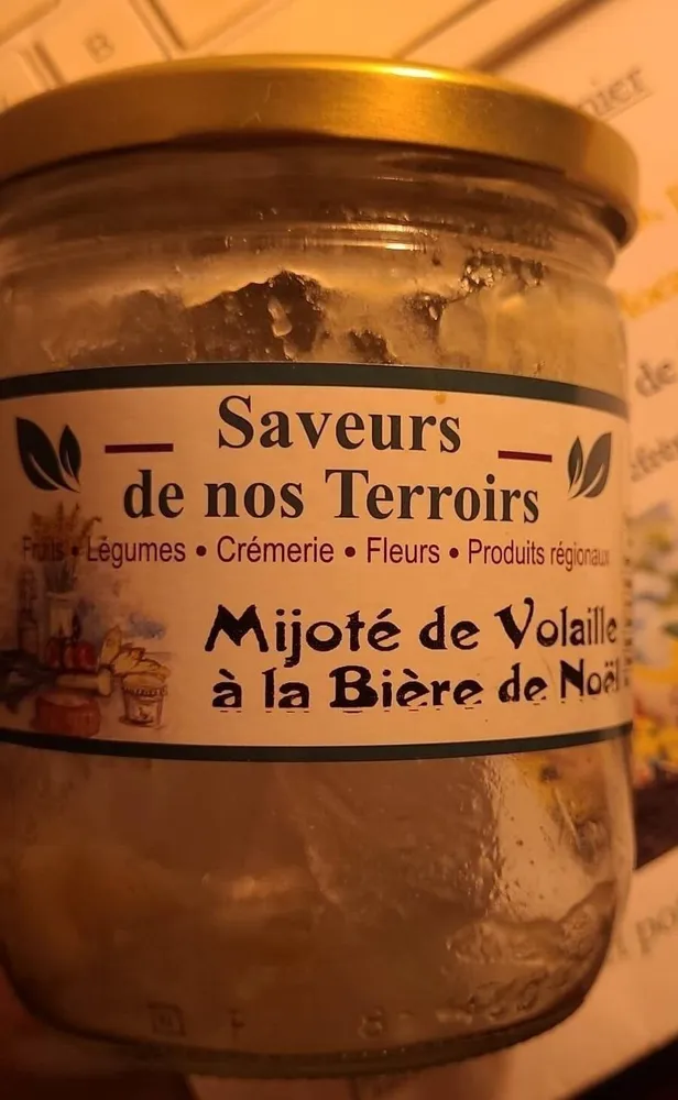Mijoté de volaille à la bière de Noël