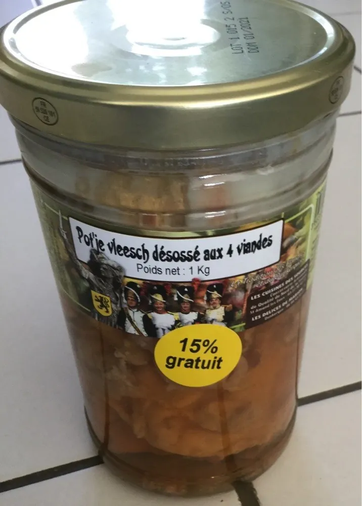 Pot’je Vleesh désossé aux 4 viandes