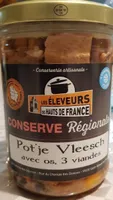 Pot'je vleesch avec vos, 3 viandes