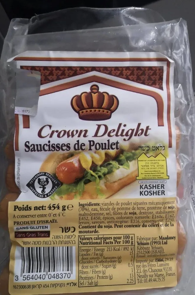 Saucisses de poulet