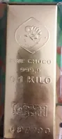 Lingot d'or au chocolat au lait