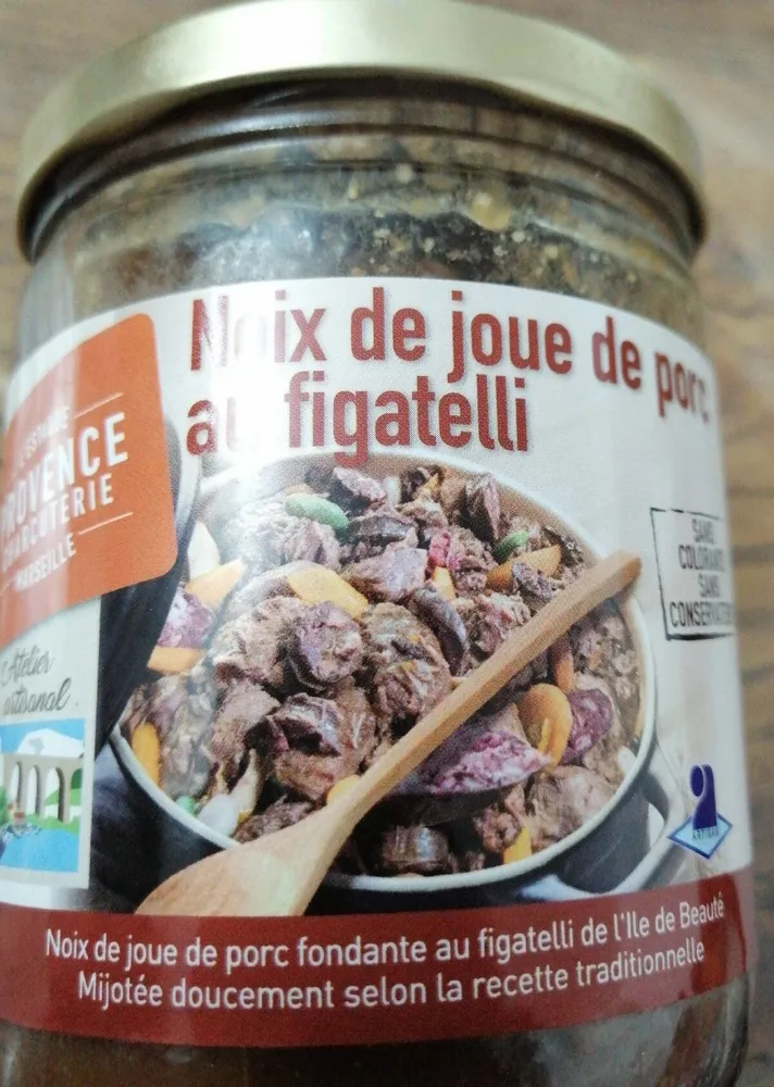 Noix de joue de porc au figatelli
