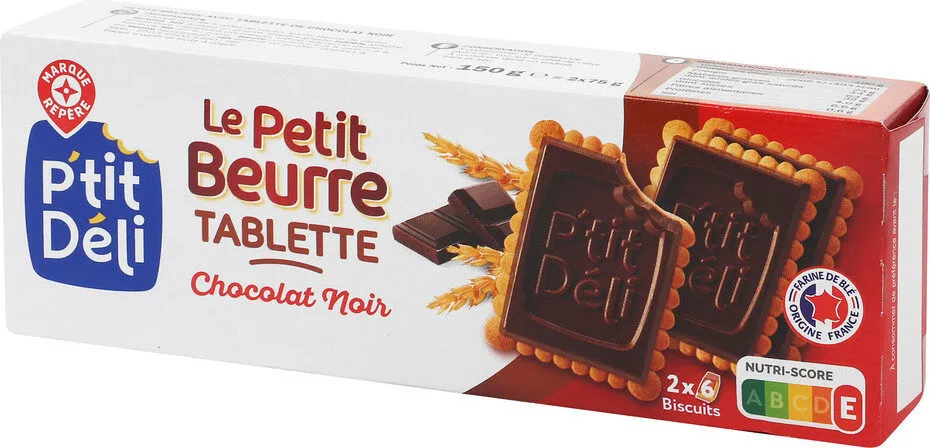 Petits beurre chocolat noir