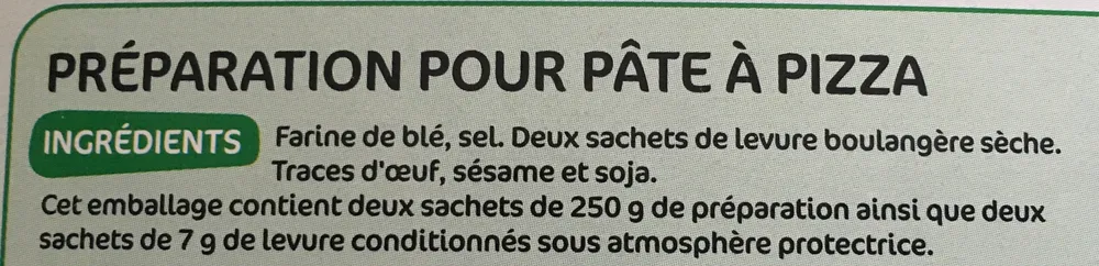 Farine pâte pizza Tablier blanc
