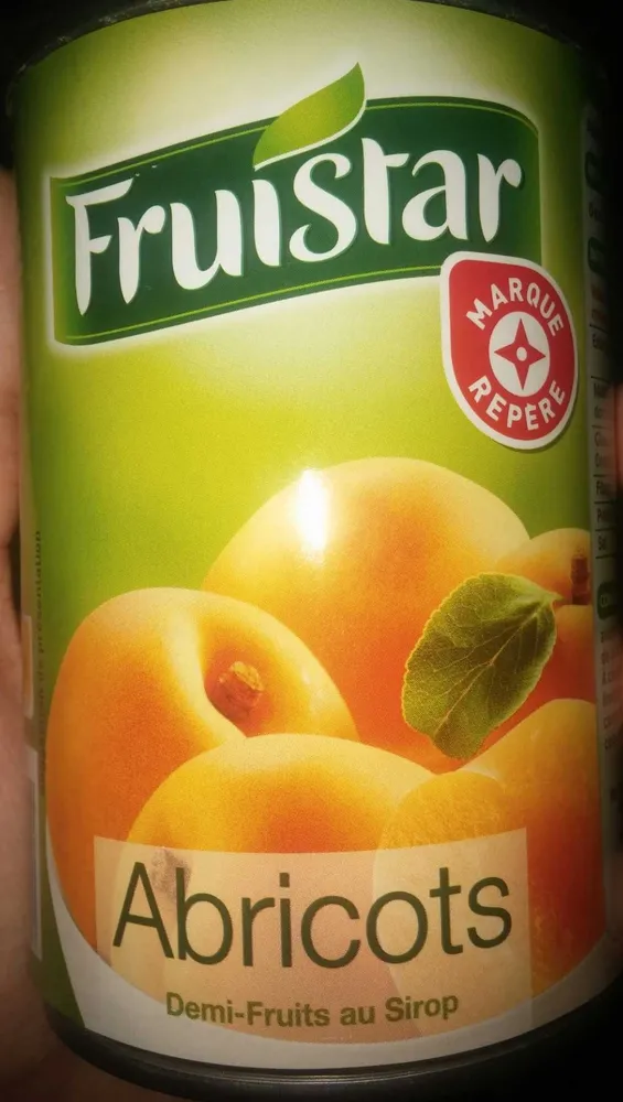 Abricots demi-fruits au sirop boîte 1/2