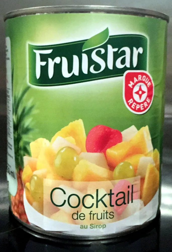 Cocktail fruits sirop