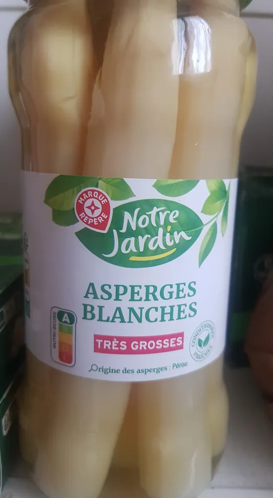 Asperges blanches pelées