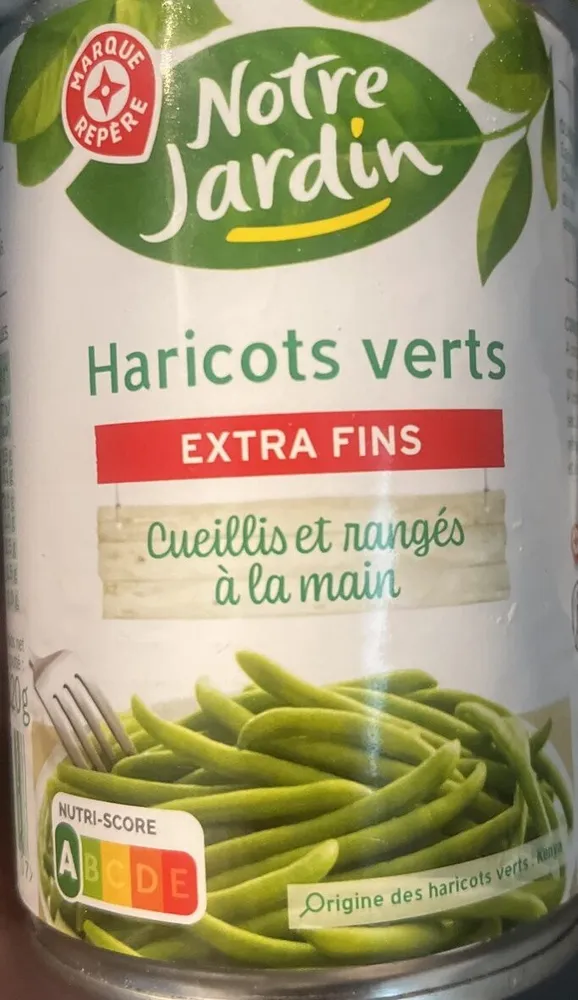 Haricots verts extra fins cueilli et rangés à la main 1/2