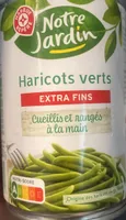 Haricots verts extra fins cueilli et rangés à la main 1/2