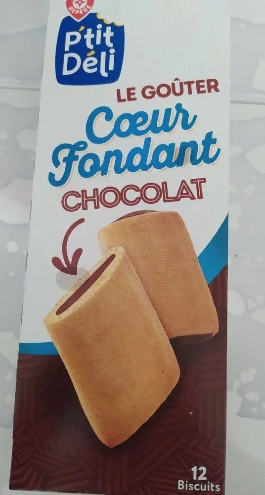 Le goûter coeur fondant chocolat