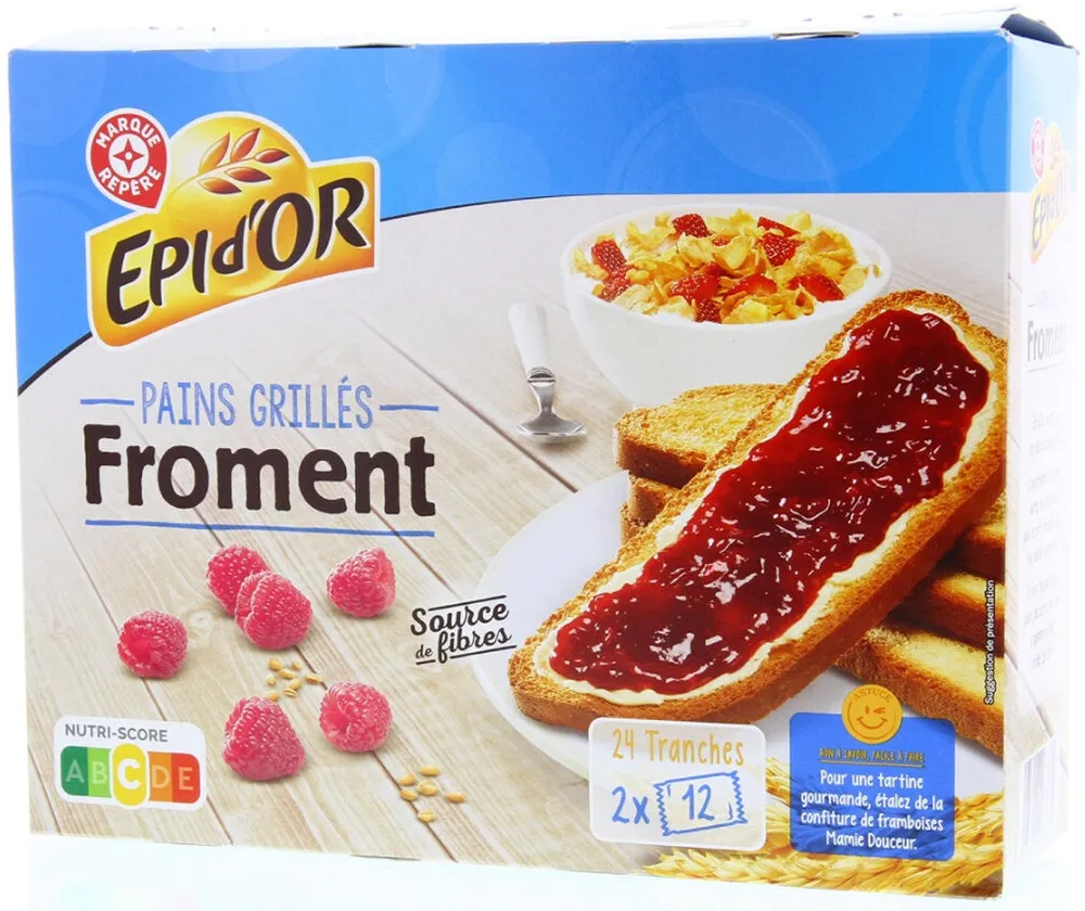 Pains grillés au Froment
