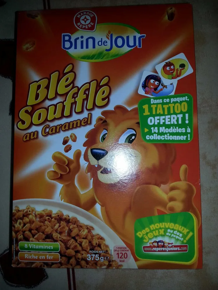 Blé soufflé au caramel