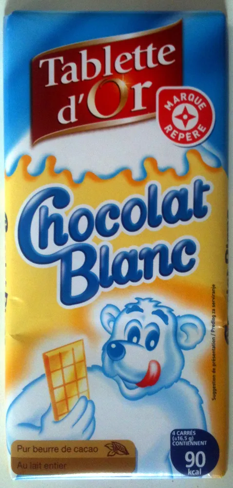 Tablette d'Or Chocolat blanc