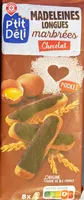 Madeleines longues marbrées chocolat