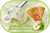 Sorbet pommes vertes avec morceaux de pomme