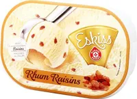 Crème glacée rhum raisin