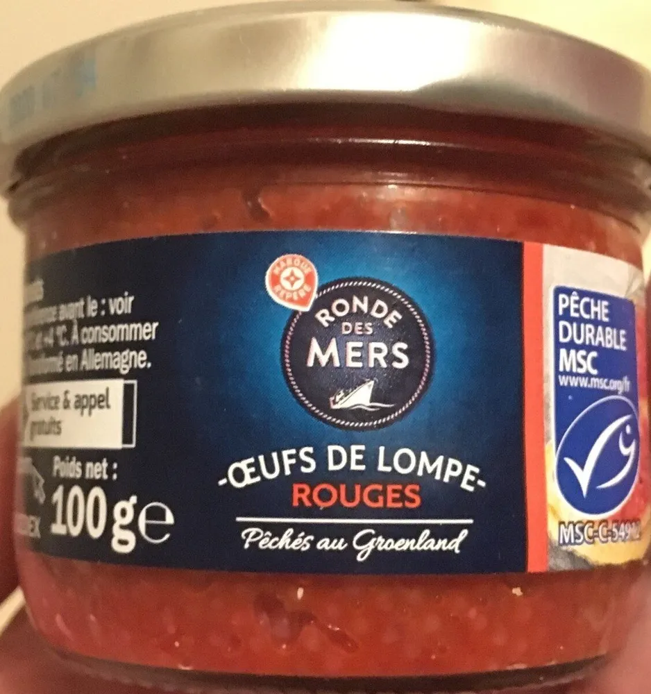 Œufs de lompe rouges