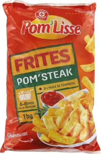 Frites coupées rustique pom'steak