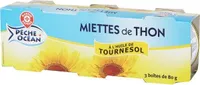 Miettes de thon huile de tournesol