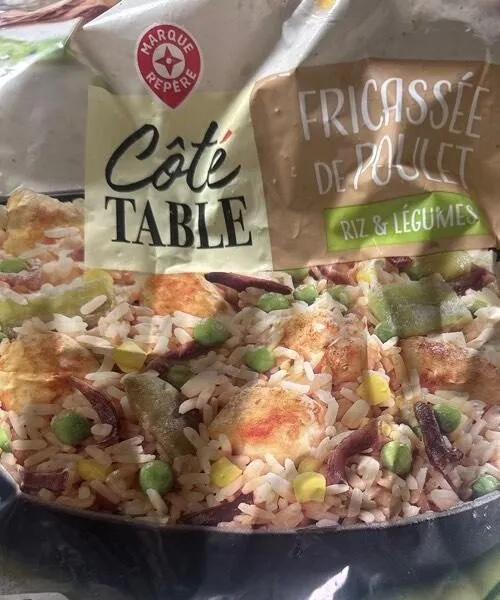 Fricassée de Poulet, Riz et Légumes