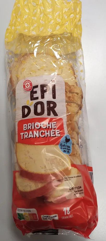 Brioche tranchée nature