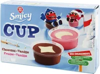 Pots vanille fraise chocolat x 12