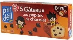 5 mini gateaux pépites de chocolat