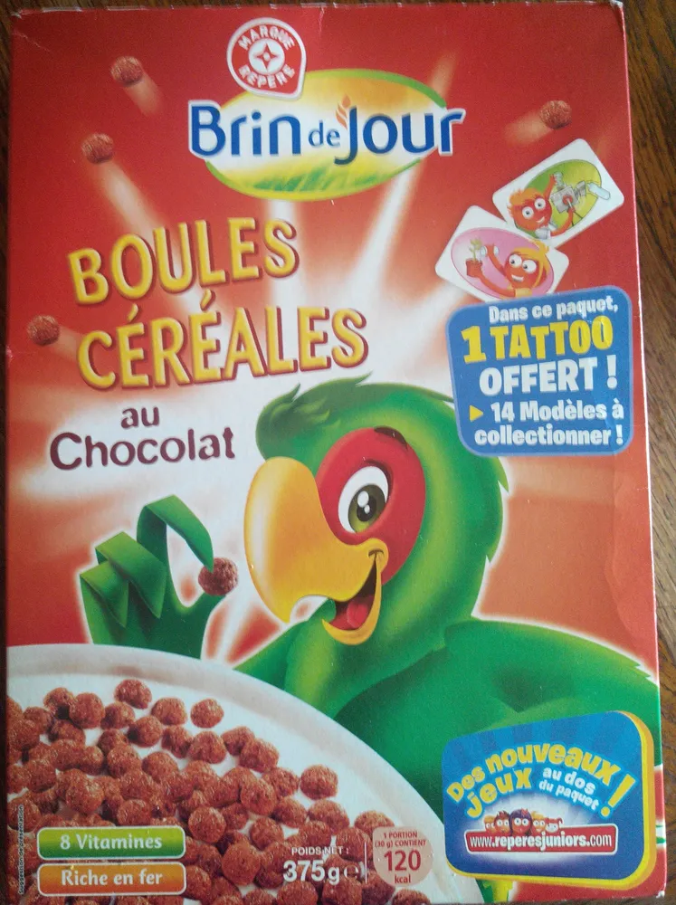 Boules céréales au chocolat