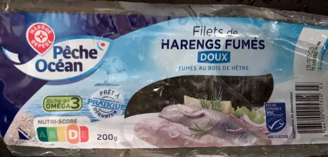 Filets de hareng fumés doux