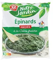 Épinards hachés à la crème fraîche