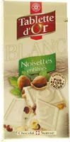 Chocolat Tablette d'Or blanc Noisettes entieres