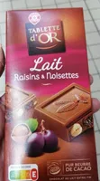 Chocolat Lait Raisins et Noisettes
