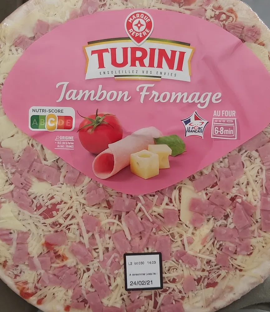 Pizza jambon emmental