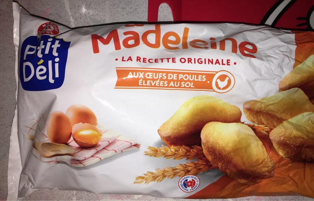 Madeleines coquilles aux oeufs