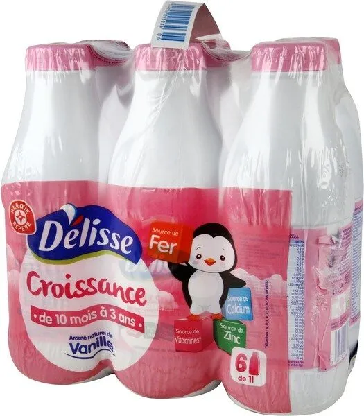 Lait de croissance bouteille