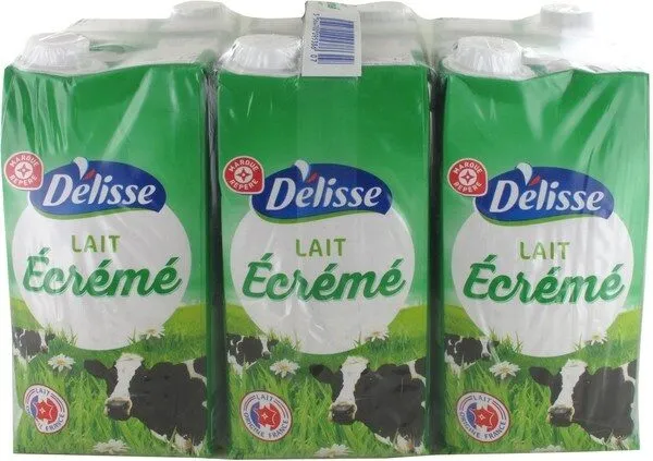 Lait écrémé brique