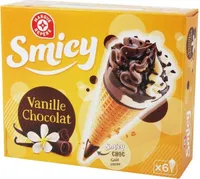 Cônes vanille/chocolat x 6
